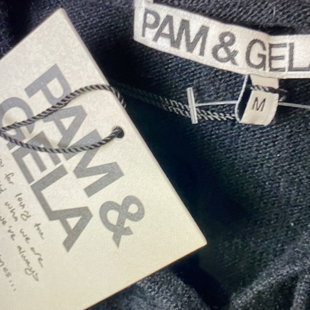 Pam&Gela Wool Cashmere Blend Hoodie Sweater New - Picture 7 of 7